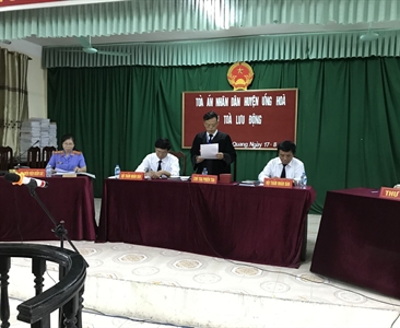 Viện KSND huyện Ứng Hòa tăng cường phối hợp trong công tác xét xử lưu động...